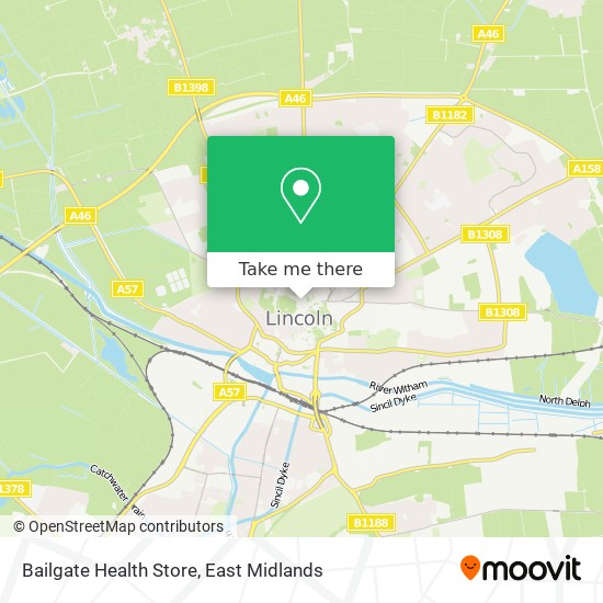 Bailgate Health Store map