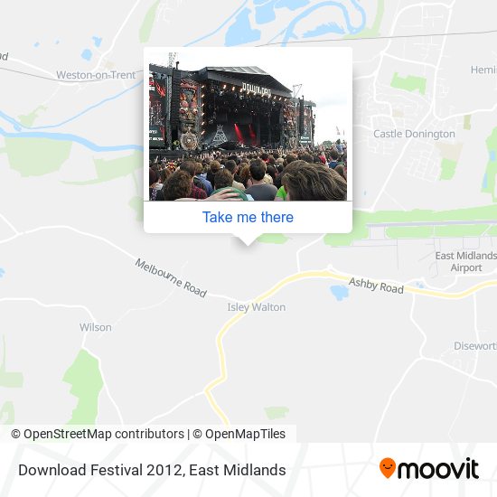 Download Festival 2012 map