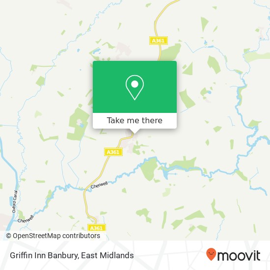 Griffin Inn Banbury map