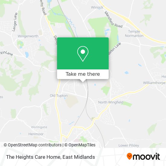 The Heights Care Home map