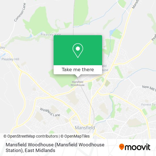Mansfield Woodhouse (Mansfield Woodhouse Station) map