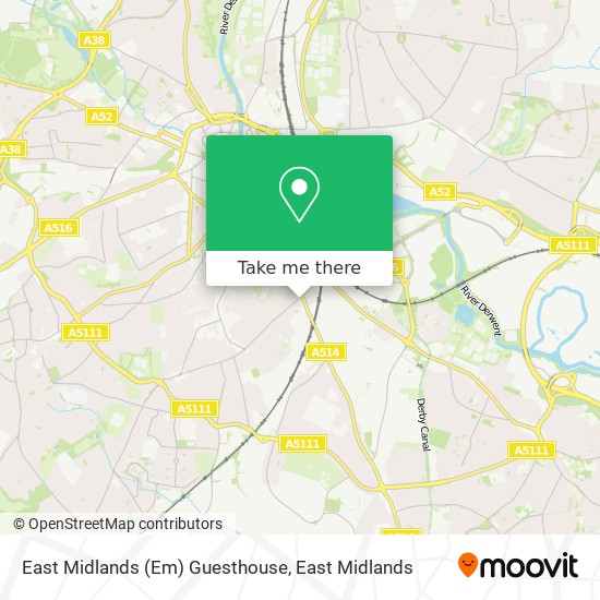 East Midlands (Em) Guesthouse map