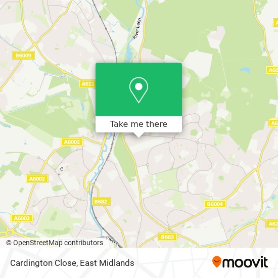 Cardington Close map