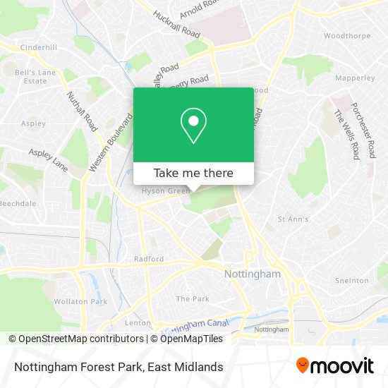 Nottingham Forest Park map