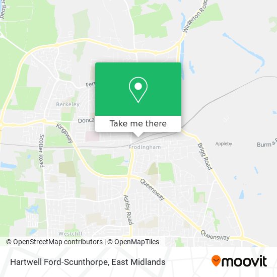 Hartwell Ford-Scunthorpe map