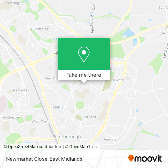 Newmarket Close map