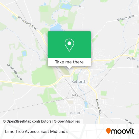 Lime Tree Avenue map