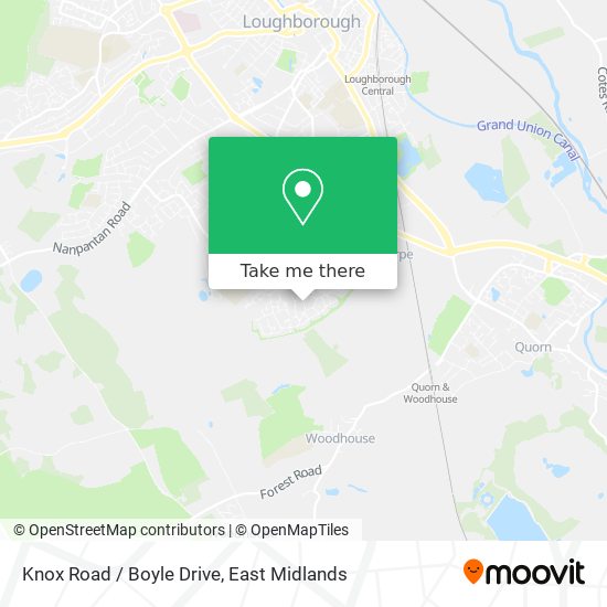Knox Road / Boyle Drive map