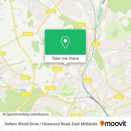 Sellers Wood Drive / Hoewood Road map