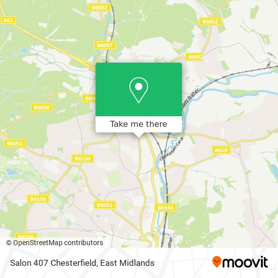 Salon 407 Chesterfield map