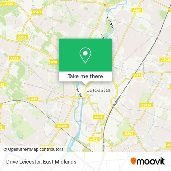 Drive Leicester map