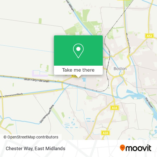 Chester Way map