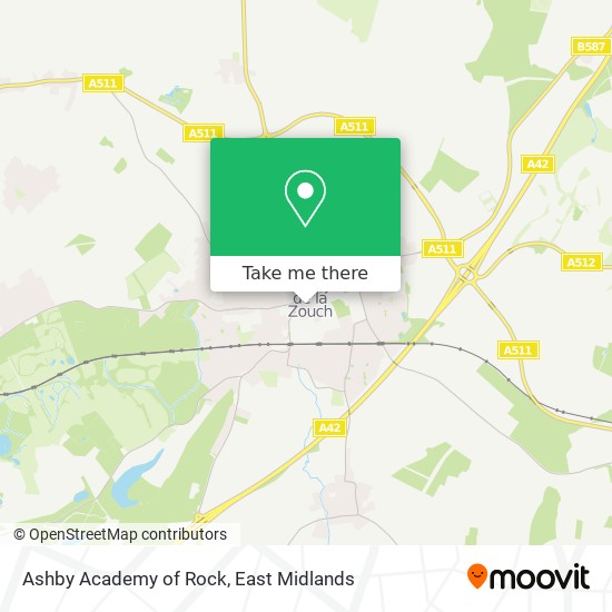 Ashby Academy of Rock map