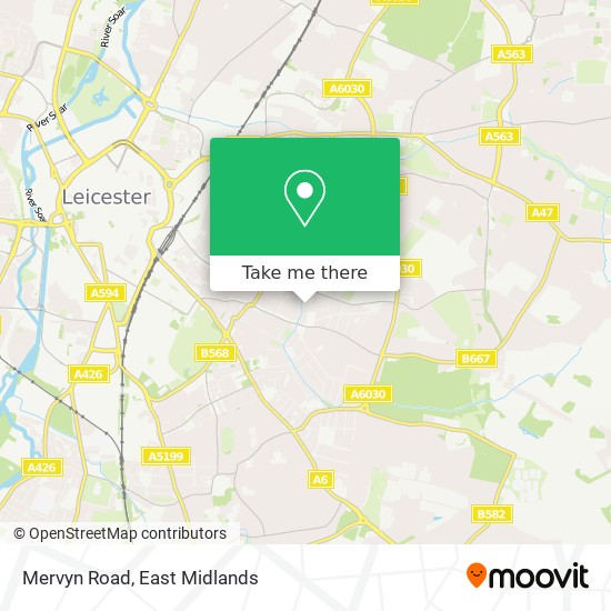 Mervyn Road map