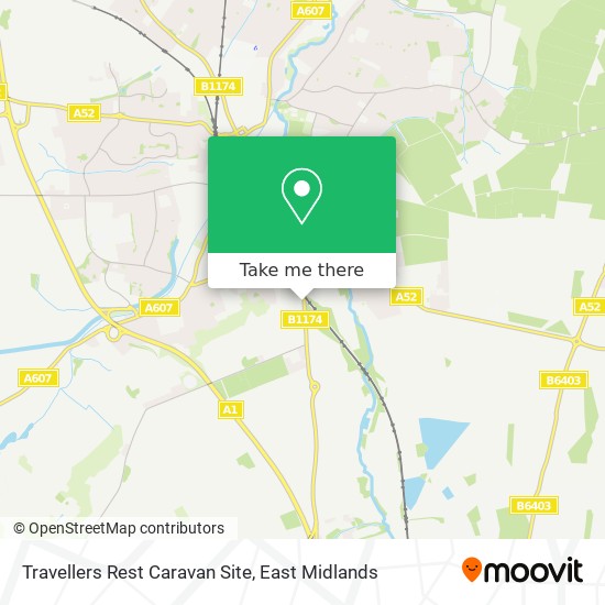 Travellers Rest Caravan Site map