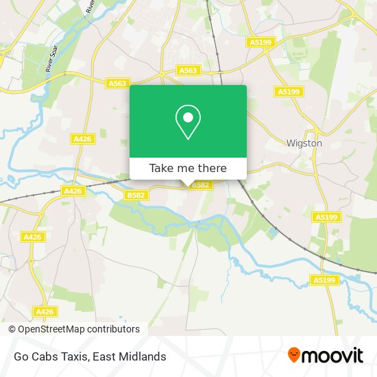 Go Cabs Taxis map