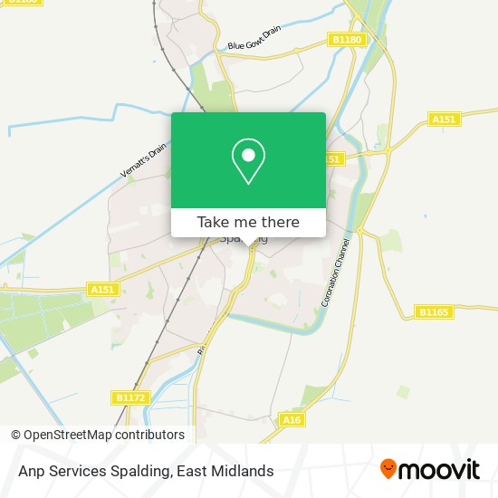 Anp Services Spalding map