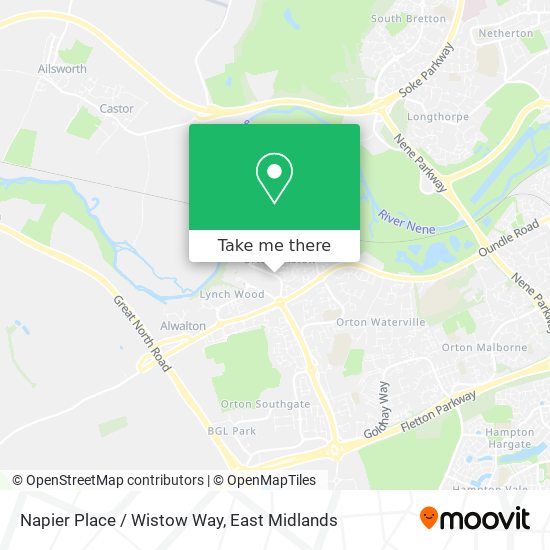 Napier Place / Wistow Way map
