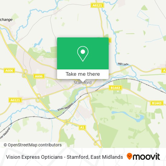 Vision Express Opticians - Stamford map