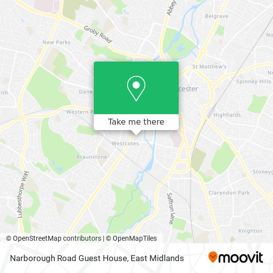 Narborough Road Guest House map