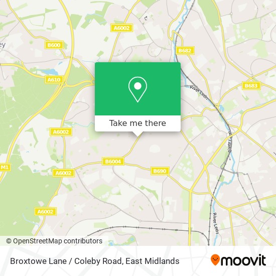 Broxtowe Lane / Coleby Road map
