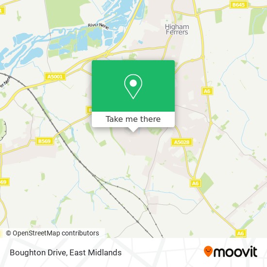 Boughton Drive map
