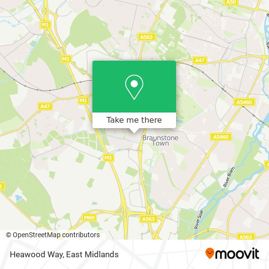 Heawood Way map