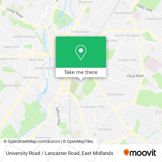 University Road / Lancaster Road map