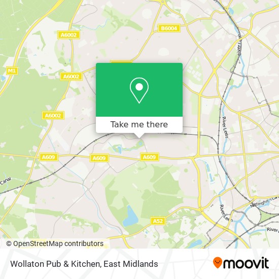 Wollaton Pub & Kitchen map