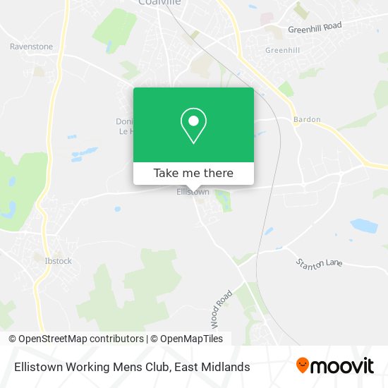 Ellistown Working Mens Club map