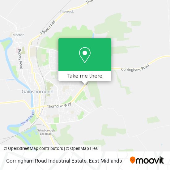 Corringham Road Industrial Estate map