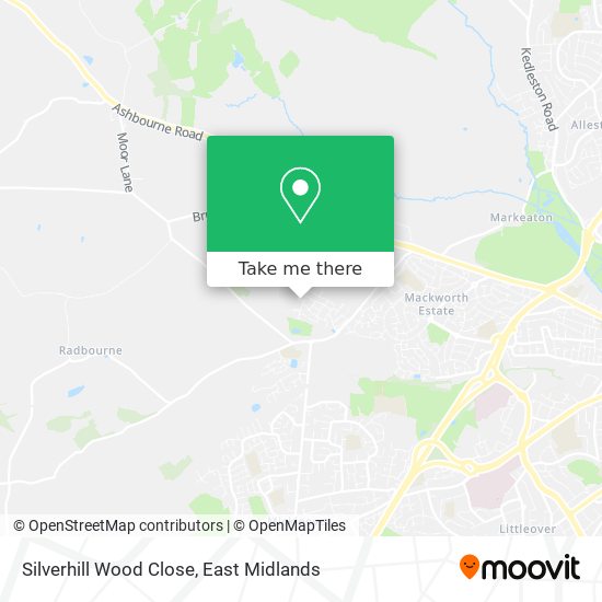 Silverhill Wood Close map