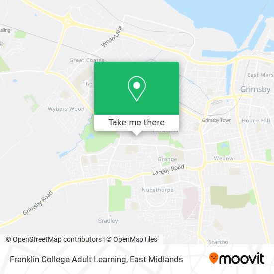 Franklin College Adult Learning map
