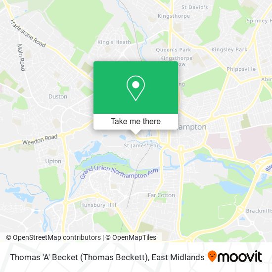 Thomas 'A' Becket (Thomas Beckett) map