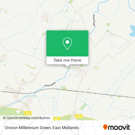 Orston Millennium Green map