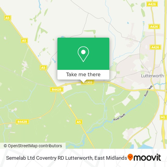 Semelab Ltd Coventry RD Lutterworth map