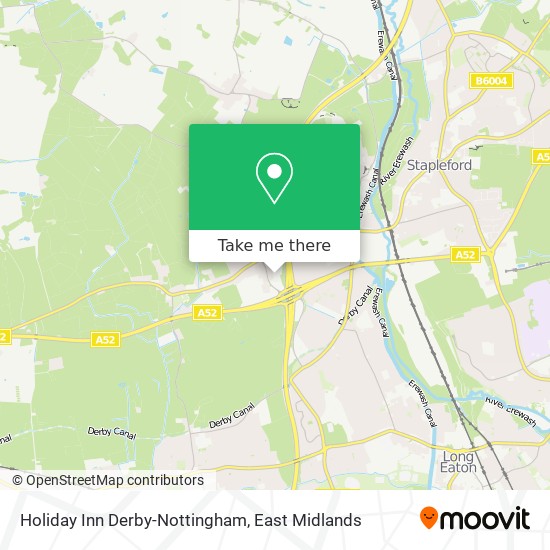 Holiday Inn Derby-Nottingham map