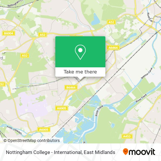 Nottingham College - International map