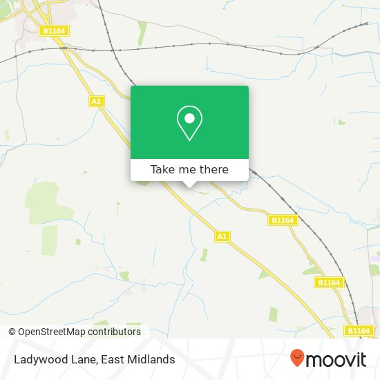 Ladywood Lane map