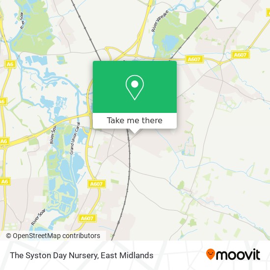 The Syston Day Nursery map