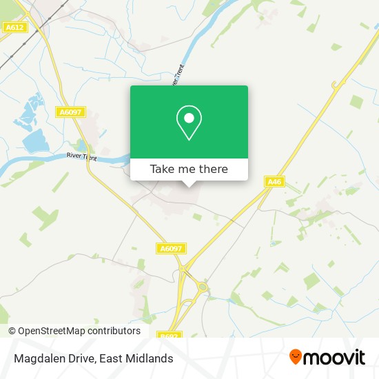 Magdalen Drive map