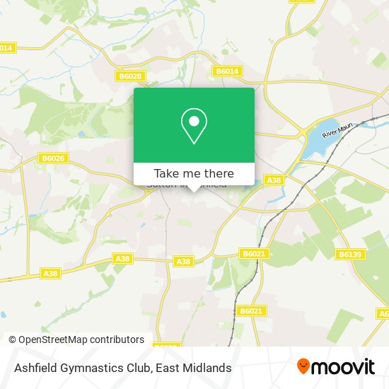 Ashfield Gymnastics Club map