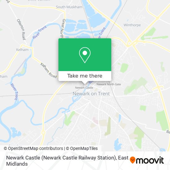 Newark Castle (Newark Castle Railway Station) map