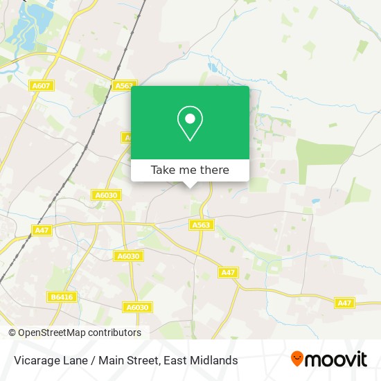 Vicarage Lane / Main Street map