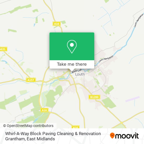 Whirl-A-Way Block Paving Cleaning & Renovation Grantham map