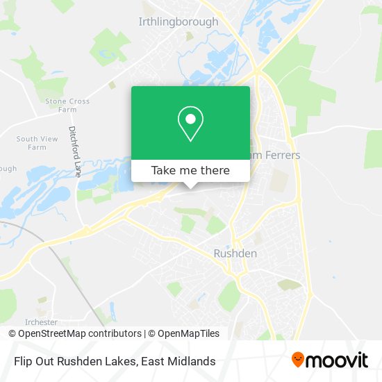 Flip Out Rushden Lakes map
