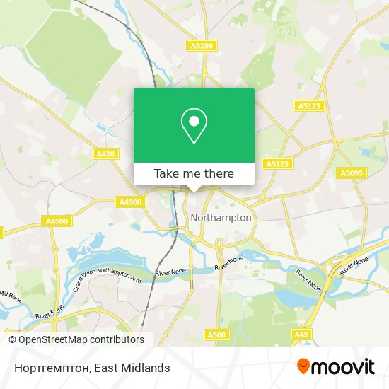 Нортгемптон map