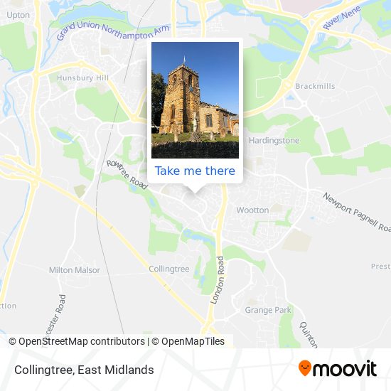 Collingtree map