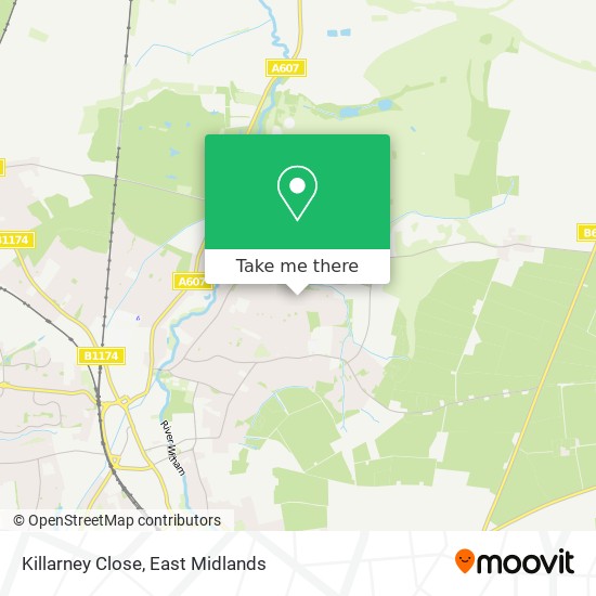 Killarney Close map