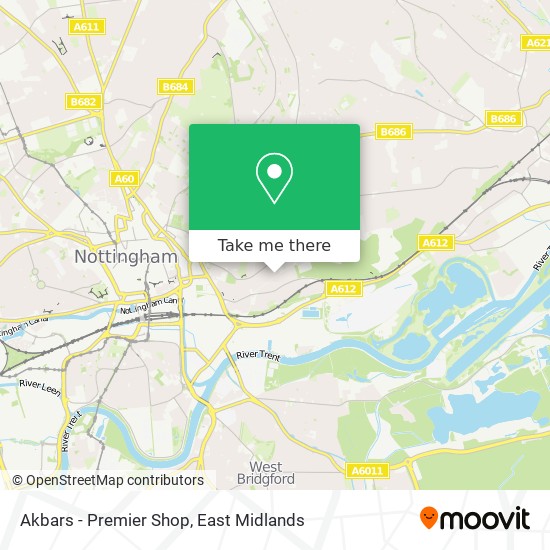 Akbars - Premier Shop map